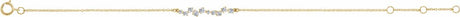 14K Yellow Gold 1/3 CTW Natural Diamond  Bar 6-7" Bracelet