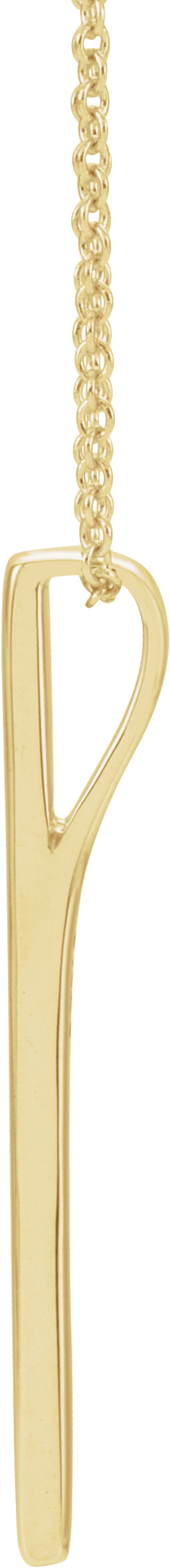 14K Yellow Bar 16-18" Necklace