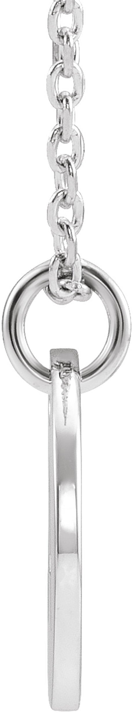 Sterling Silver Initial A 16-18" Necklace
