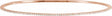 14K Rose Gold 1 CTW Lab-Grown Diamond Stackable Bangle 8" Bracelet