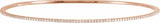 14K Rose Gold 1 CTW Lab-Grown Diamond Stackable Bangle 8" Bracelet