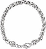 Sterling Silver Wheat 7" Chain