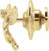 14K Yellow Dancing Angel Lapel Pin