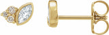 14K Yellow Gold 1/5 CTW Natural Diamond Earrings
