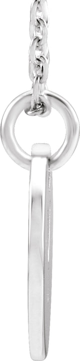 Sterling Silver Initial Y 16-18" Necklace
