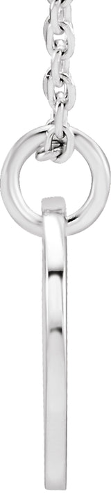 Sterling Silver Initial X 16-18" Necklace