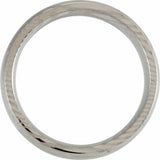 Damascus Steel 8 mm Beveled-Edge Comfort-Fit Band Size 7