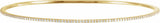 14K Yellow Gold 1 CTW Natural Diamond Stackable Bangle 8" Bracelet