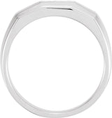 14K White 1/5 CTW Natural Diamond Channel-Set Band