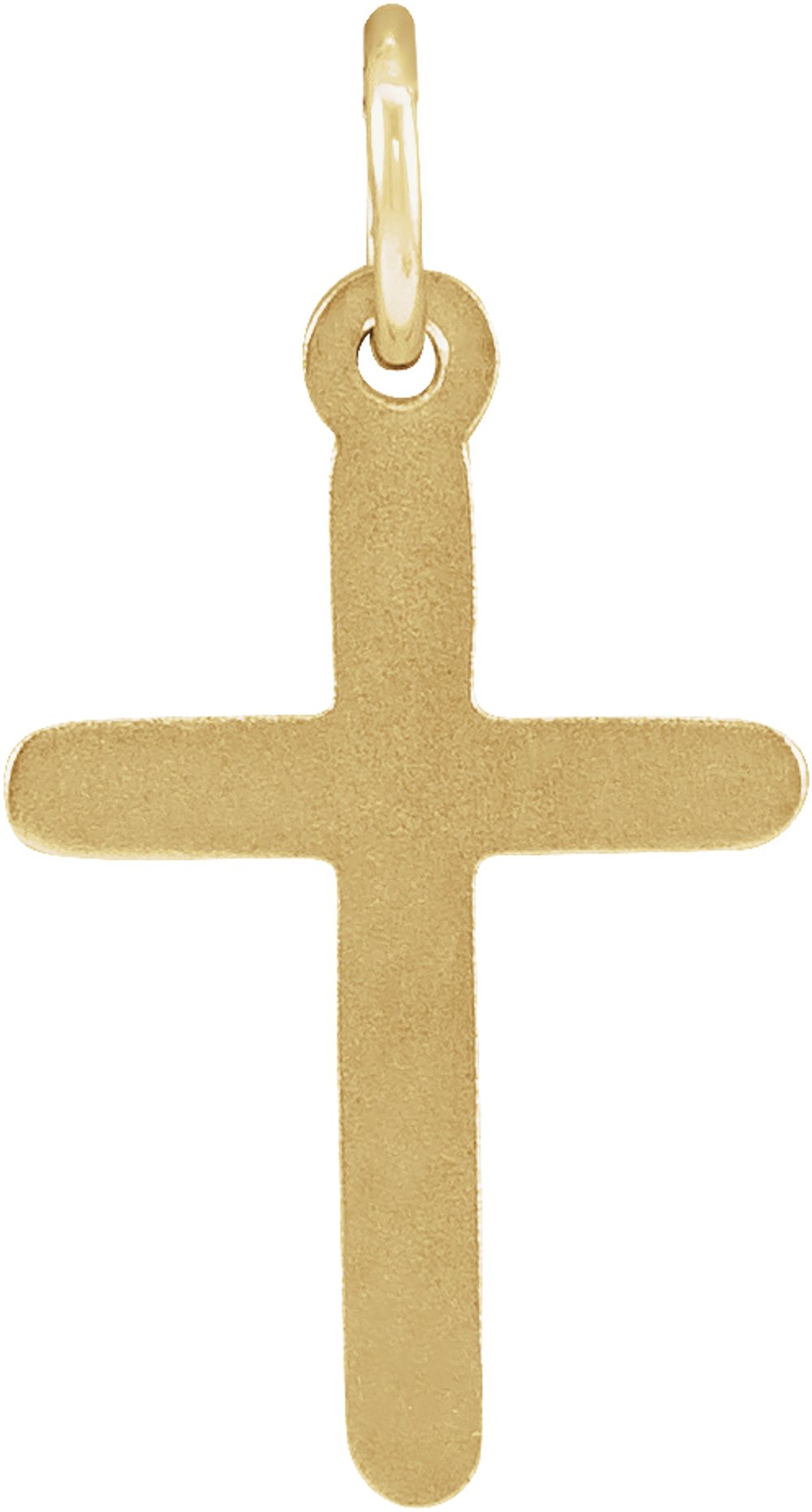 14K Yellow Cross Pendant