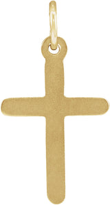 14K Yellow Gold Cross Pendant