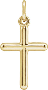 14K Yellow Gold Cross Pendant