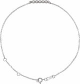 14K White Gold .07 CTW Natural Diamond Bar 6 1/2-7 1/2" Bracelet