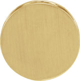 14K Yellow Gold Engravable Disc Pendant
