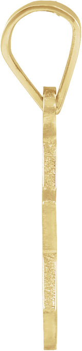 14K Yellow Gold 12x9 mm Star of David Pendant