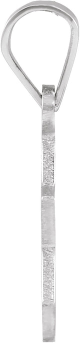 Sterling Silver 12x9 mm Star of David Pendant
