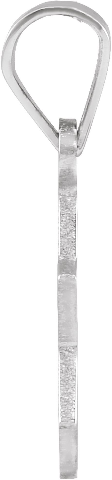 Sterling Silver 12x9 mm Star of David Pendant

