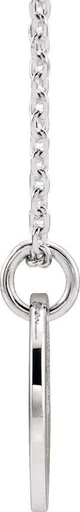 Sterling Silver Initial D 16-18" Necklace