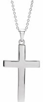 Sterling Silver Cross 18" Necklace  