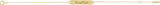 18K Yellow Gold-Plated Sterling Silver Geometric 7-8" Bracelet