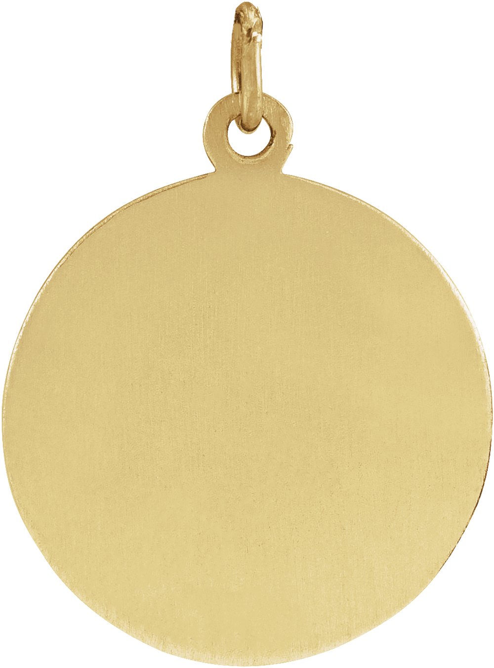 14K Yellow 18 mm Guardian Angel Medal