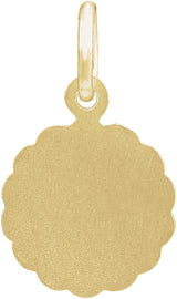 14K Yellow 10 mm Angel Pendant