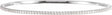 14K White Gold 2 CTW Natural Diamond Stackable Bangle 8" Bracelet