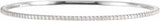 14K White Gold 2 CTW Natural Diamond Stackable Bangle 8" Bracelet