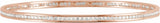 14K Rose Gold 1 1/2 CTW Natural Diamond Stackable Bangle 8" Bracelet