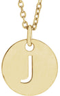 18K Yellow Gold-Plated Sterling Silver Initial J 16-18" Necklace