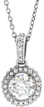 14K White Gold 3/8 CTW Natural Diamond 18" Necklace