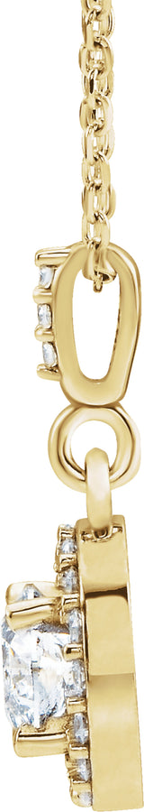 14K Yellow 5/8 CTW Lab-Grown Diamond 18" Necklace