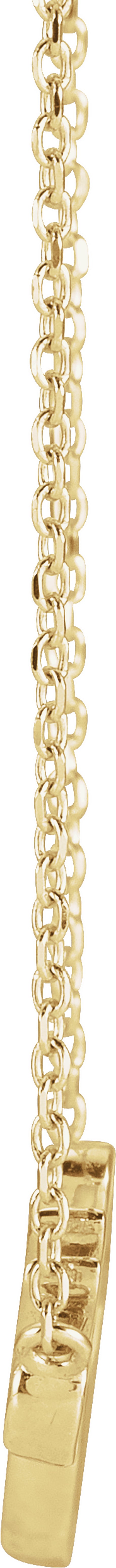 14K Yellow Gold Faith 16" Necklace