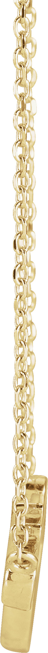 14K Yellow Gold Faith 16" Necklace