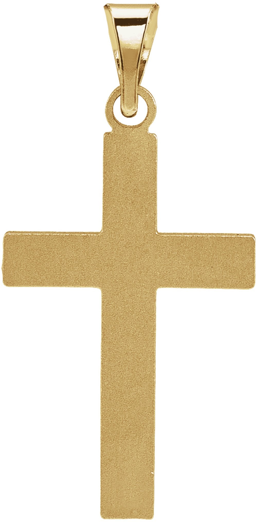 14K Yellow Cross Pendant