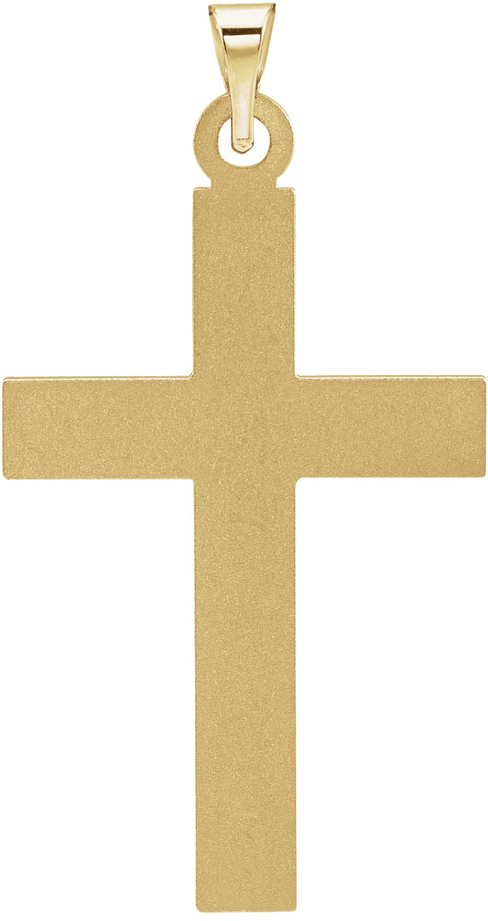 14K Yellow Cross Pendant