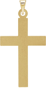 14K Yellow Cross Pendant