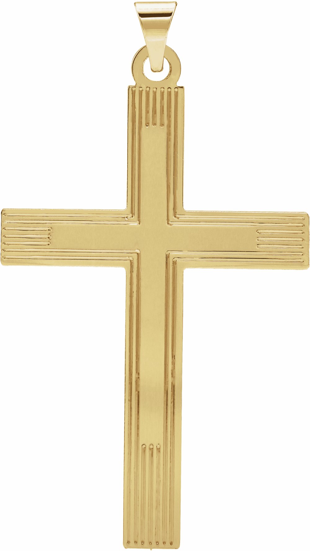 14K Yellow Cross Pendant