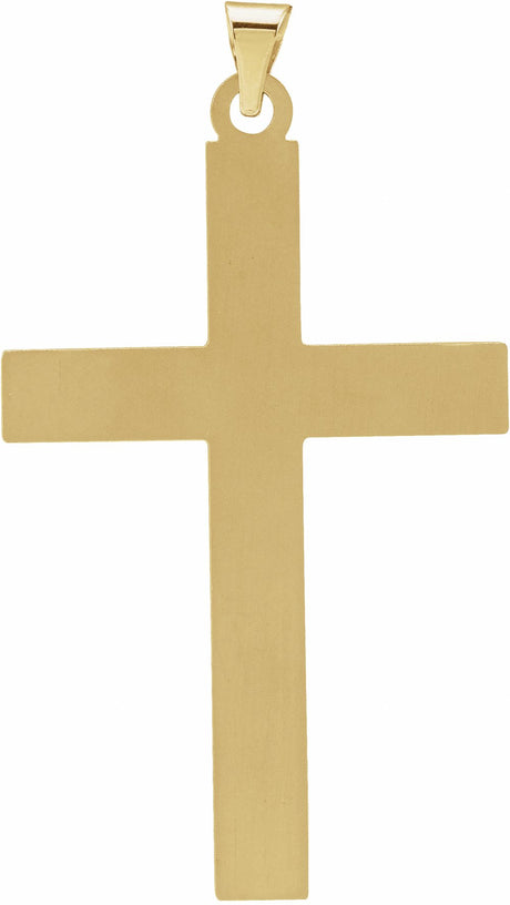 14K Yellow Cross Pendant