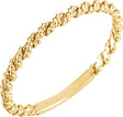 10K Yellow Gold 2 mm Twisted Rope Band