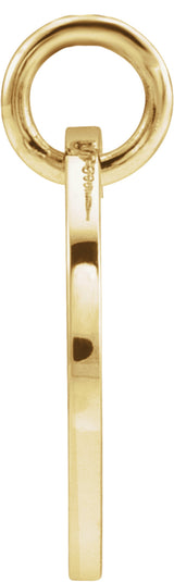14K Yellow Gold Initial K Charm/Pendant