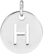 Sterling Silver Initial H Charm/Pendant