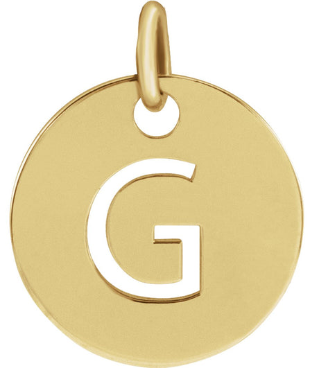 18K Yellow Gold-Plated Sterling Silver Initial G Pendant