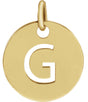 18K Yellow Gold-Plated Sterling Silver Initial G Pendant