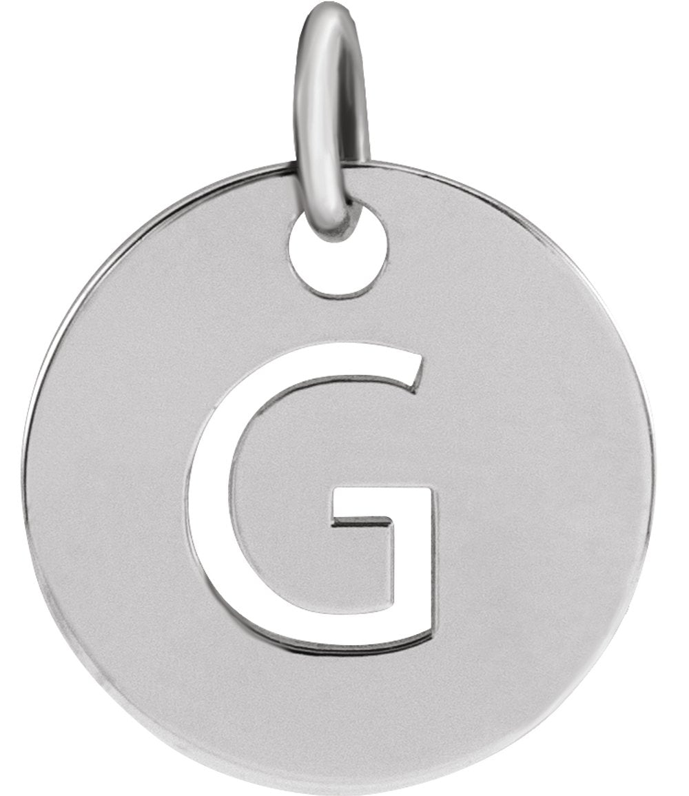 Sterling Silver Initial G Pendant