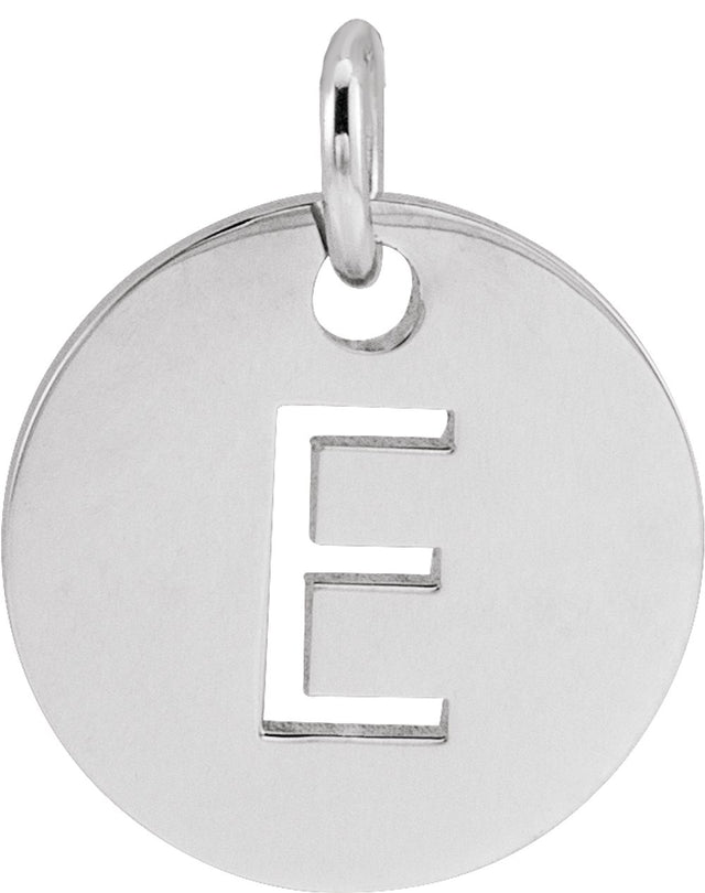 Sterling Silver Initial E Pendant