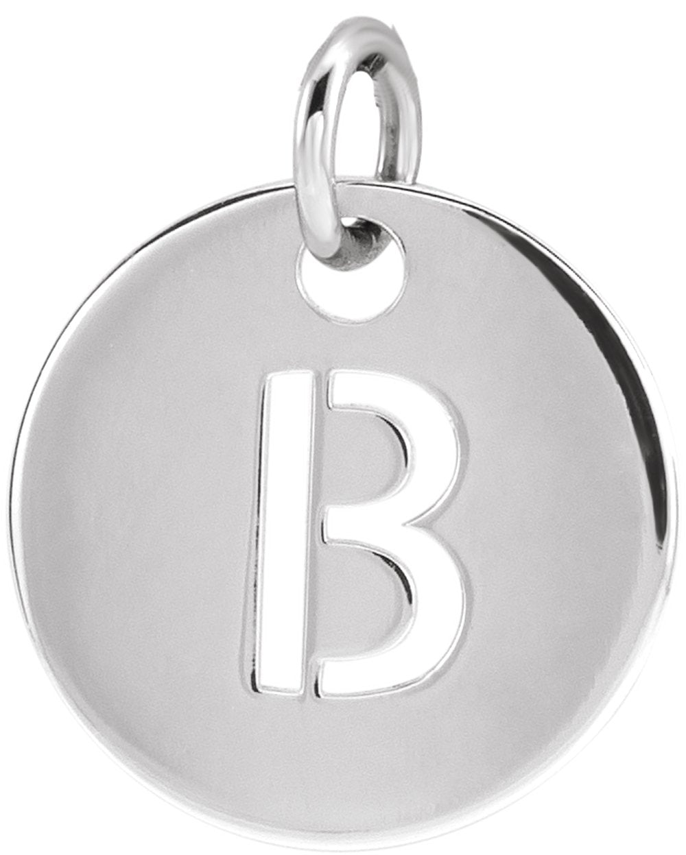 Sterling Silver Initial B Pendant