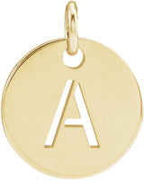 18K Yellow Gold-Plated Sterling Silver Initial A Pendant