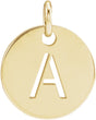 18K Yellow Gold-Plated Sterling Silver Initial A Pendant