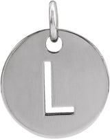 Sterling Silver Initial L Charm/Pendant